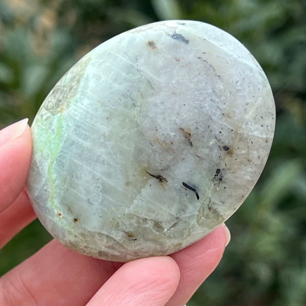 Palmstone piatra lunii cu garnierit m2, pietre semipretioase - druzy.ro 1 