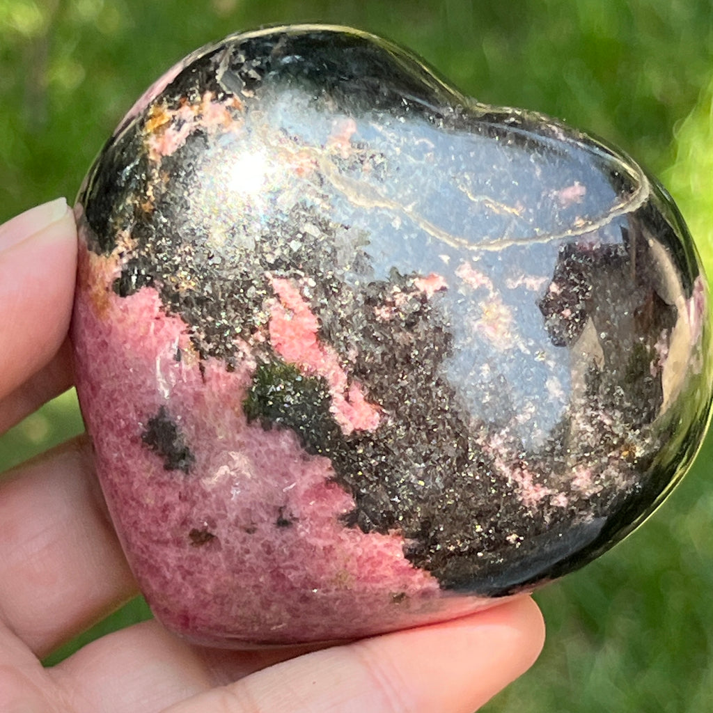 Inima rodonit Madagascar | Model 4, pietre semipretioase - druzy.ro 4 