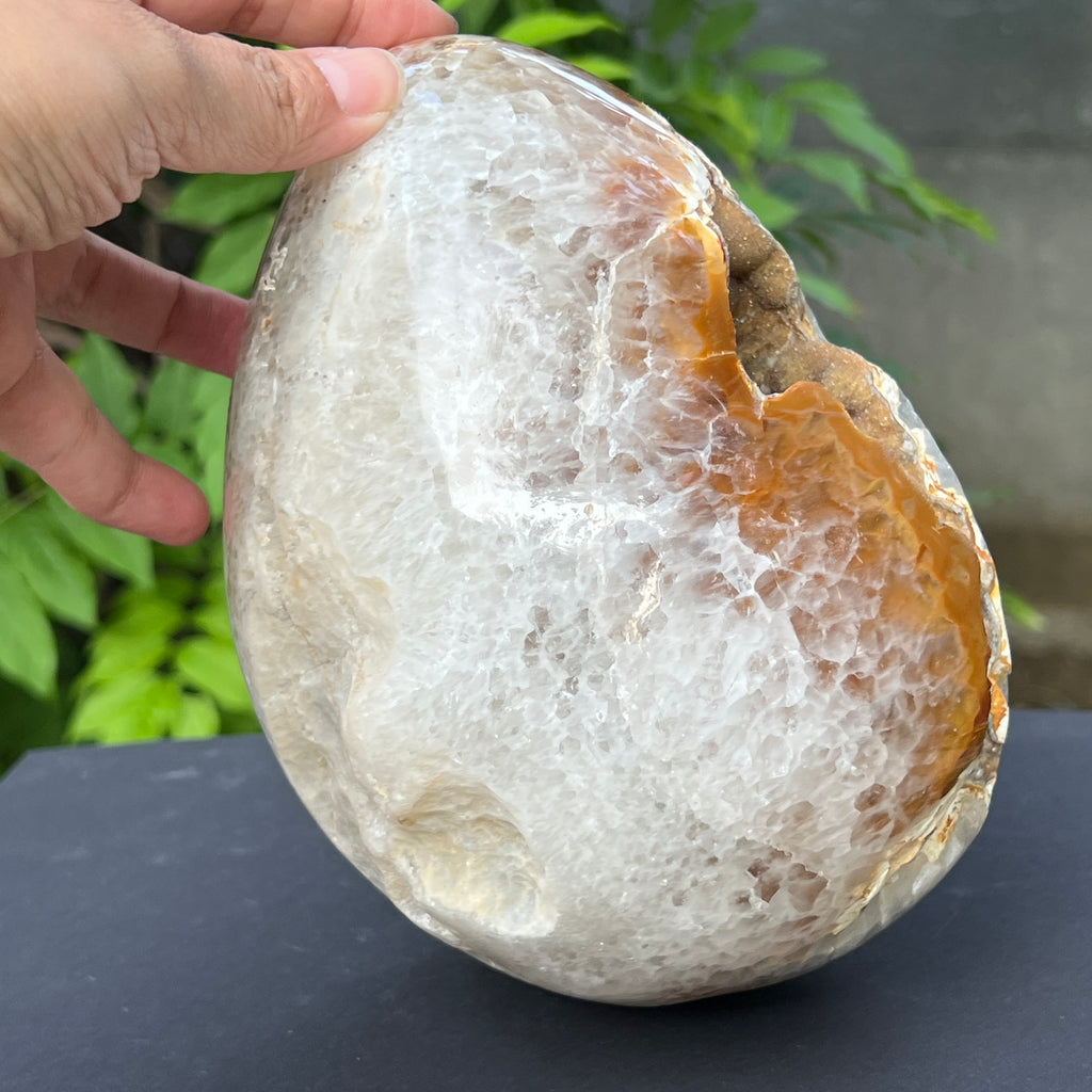 Ou Geoda calcedonie botroidala in agat, pietre semipretioase - druzy.ro 9 
