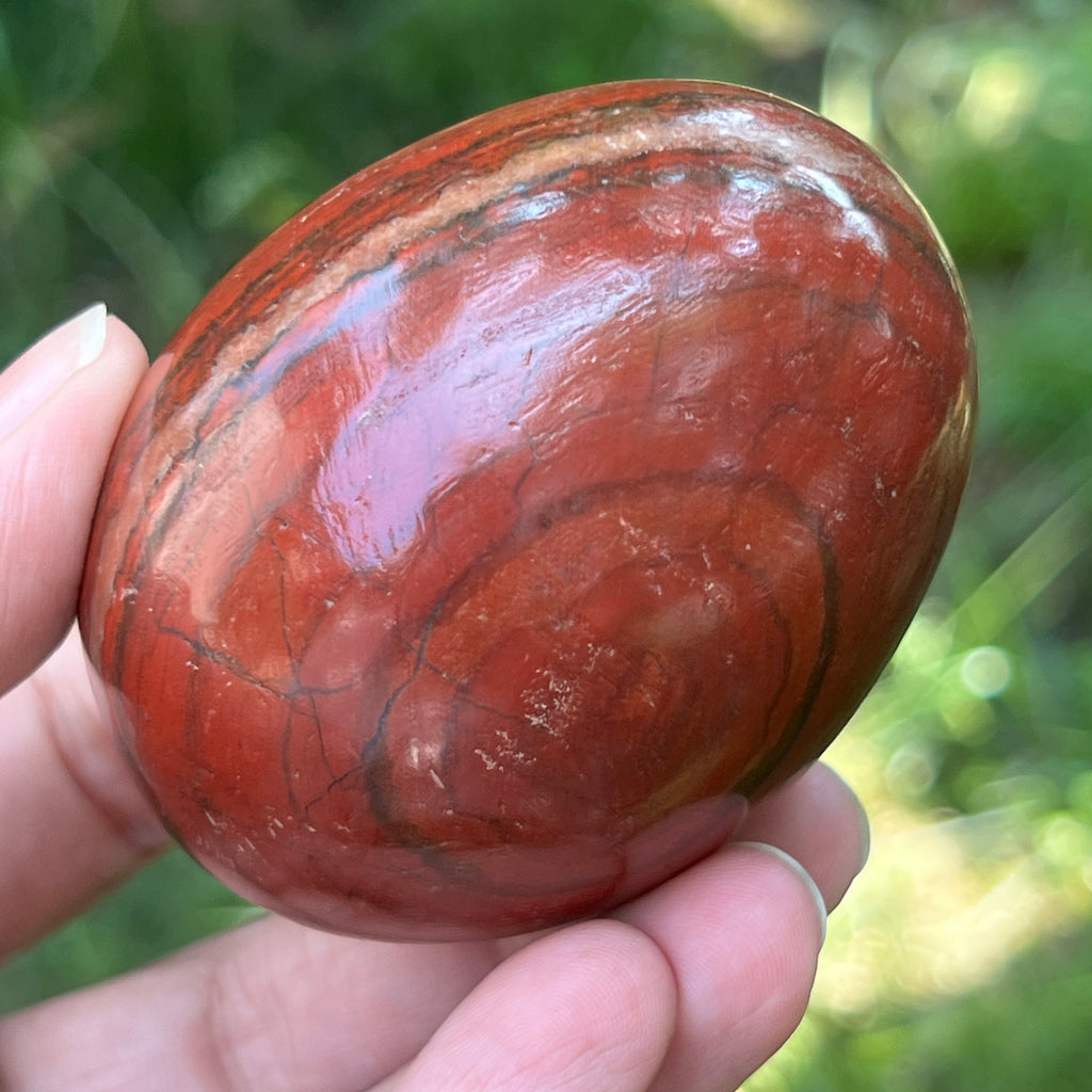 Ou jasp rosu din Zimbabwe model 6, pietre semipretioase - druzy.ro 10 