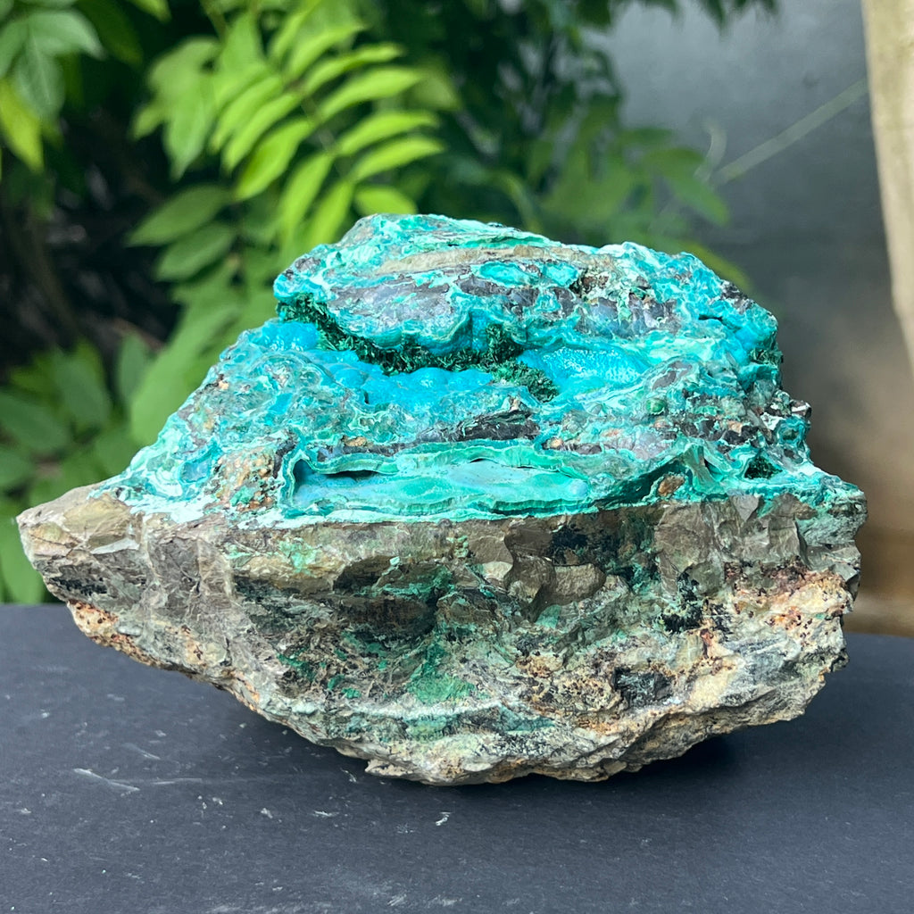 Cluster XL crisocola botrioidala piatra bruta model 3, pietre semipretioase - druzy.ro 5 