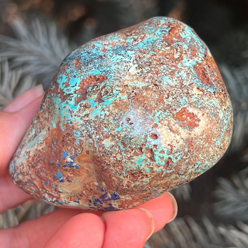 Shattuckite forma libera/palmstone m4, pietre semipretioase - druzy.ro 2 