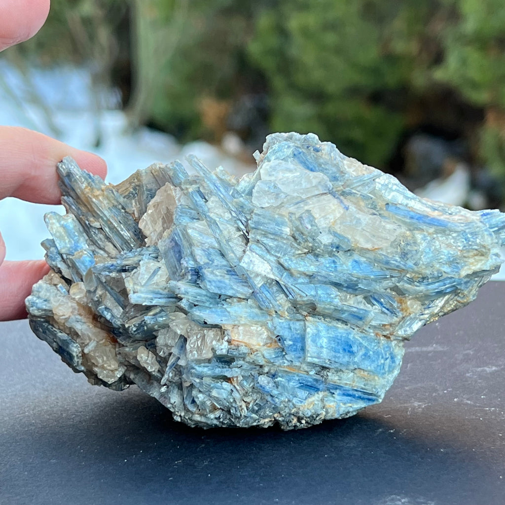 Kianit albastru (Cianit) piatra bruta din Zimbabwe model c2/1, druzy.ro, cristale 2