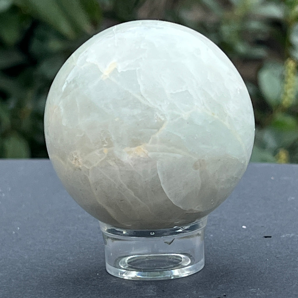 Piatra lunii cu garnierit sfera m3, pietre semipretioase - druzy.ro 5 