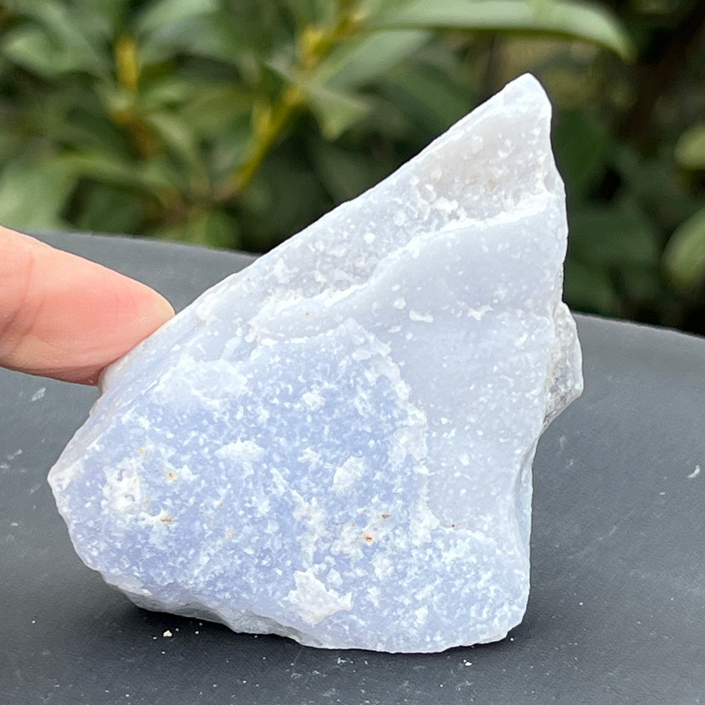 Calcedonie albastra /blue lace/ agat albastru piatra bruta m18, pietre semipretioase - druzy.ro 7 