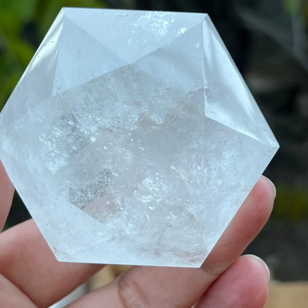 Cuart forma diamant caliate extra, cristal de stanca/cuart incolor m5, pietre semipretioase - druzy.ro 2 