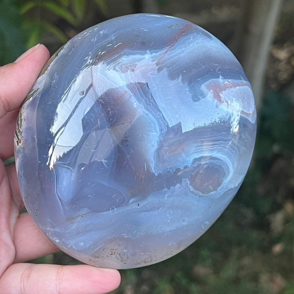 Nodul agat de Botswana, agat river, unicat | Model XL5, pietre semipretioase - druzy.ro 7 