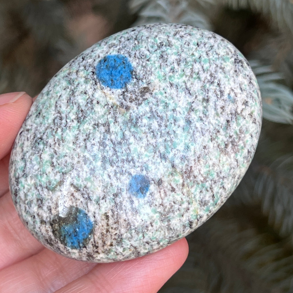 Palmstone K2 Granit cu azurit model 6, pietre semipretioase - druzy.ro 2 