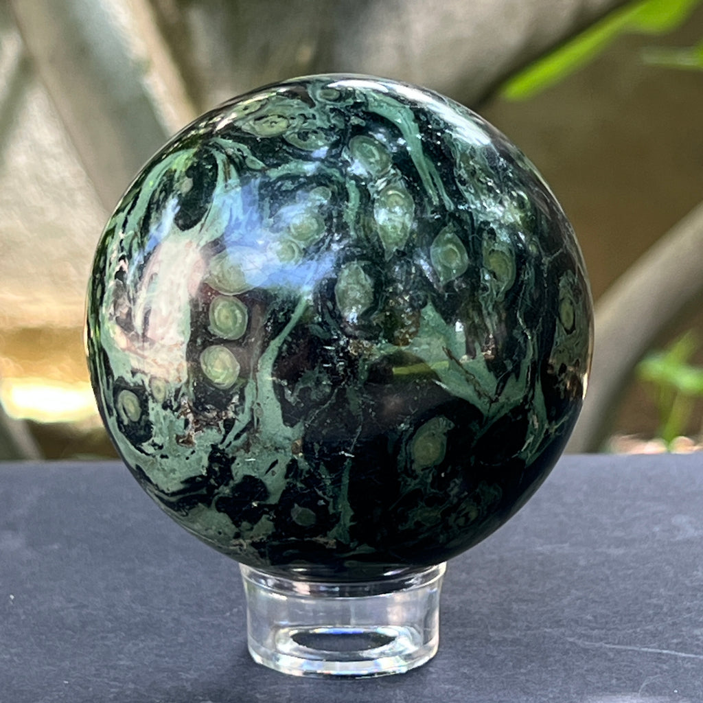 Sfera jasp kambaba Madagascar model 4, pietre semipretioase - druzy.ro 6 