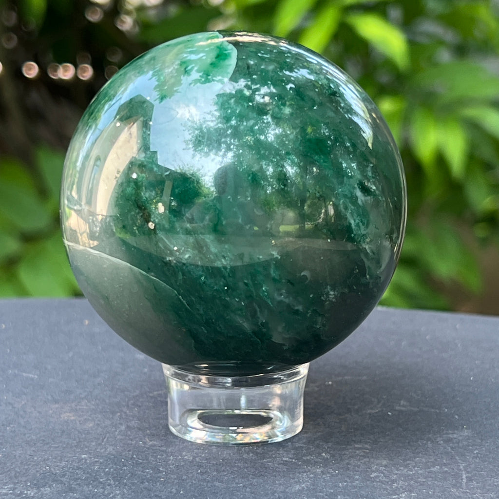 Sfera jad verde m1, pietre semipretioase - druzy.ro 8 