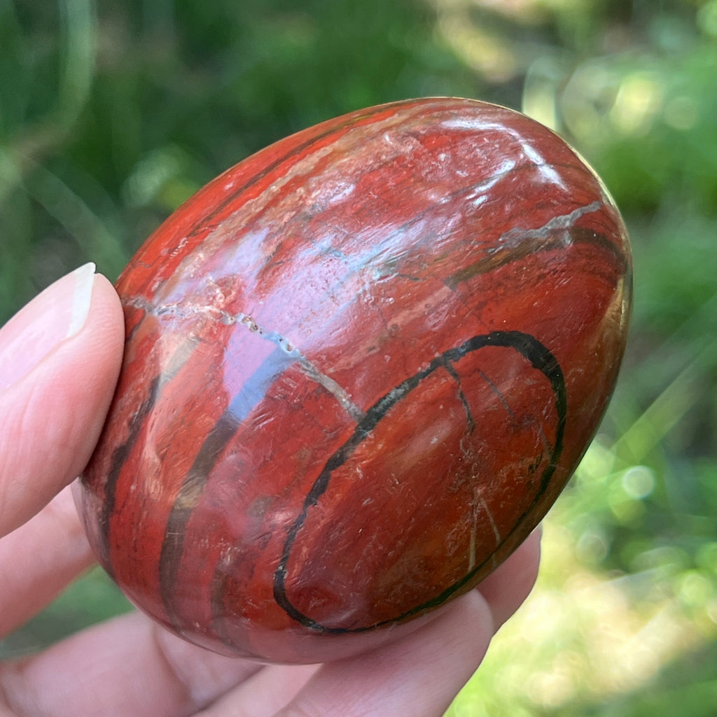 Ou jasp rosu din Zimbabwe model 6, pietre semipretioase - druzy.ro 2 