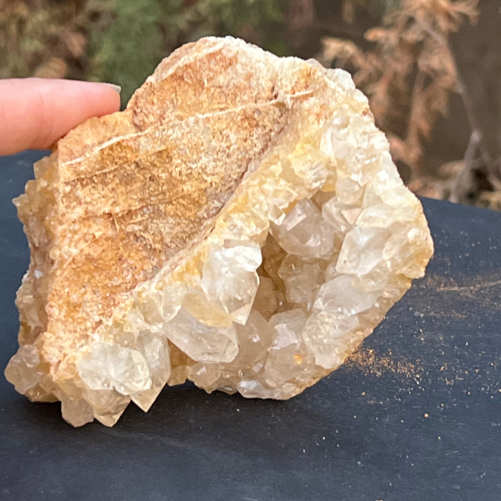 Cluster felie cuart incolor cristal de stanca din Zambia model 6, druzy.ro, cristale 6