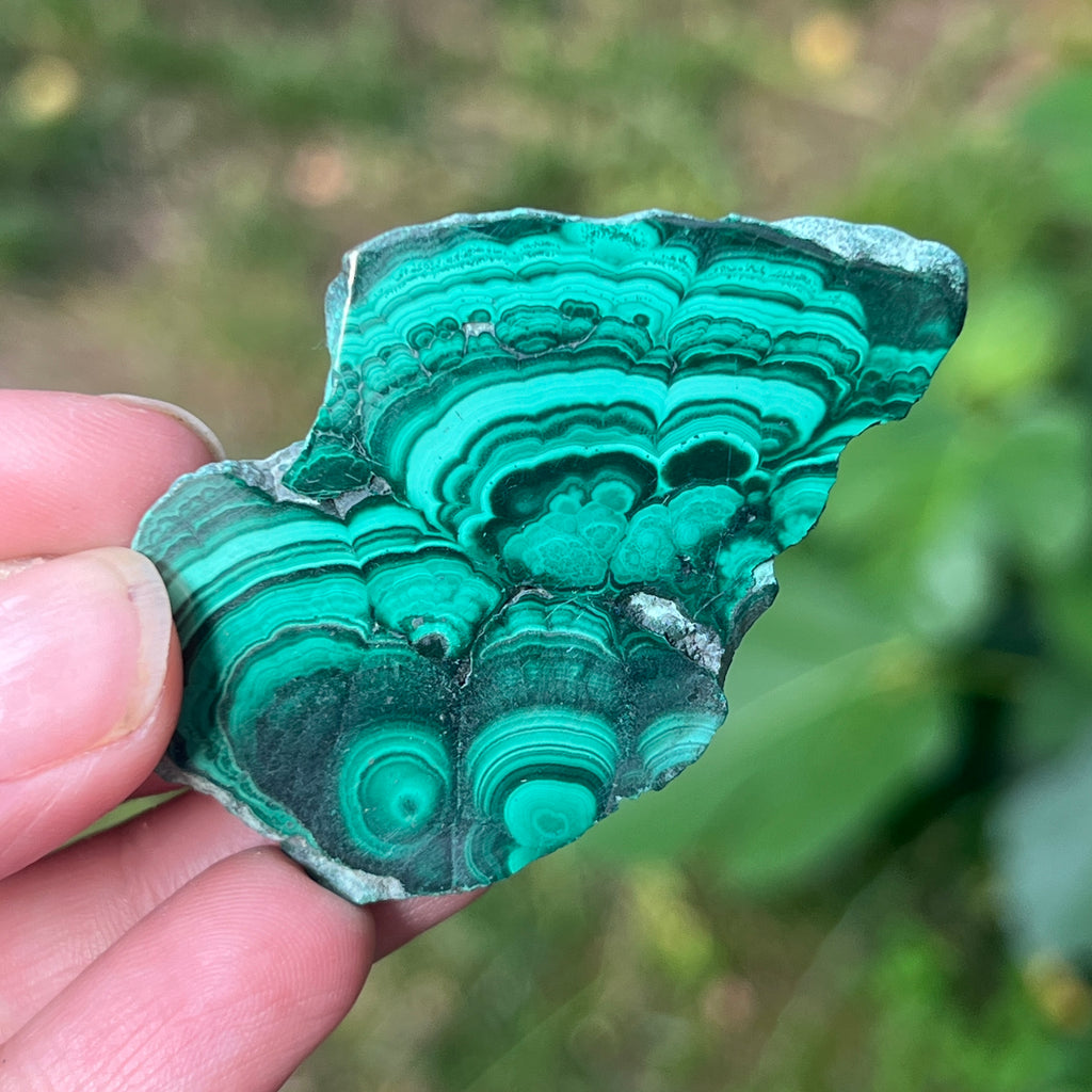 Felie malachit | Model 10, pietre semipretioase - druzy.ro 1 