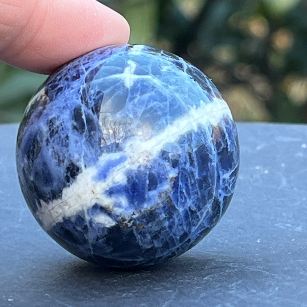 Sodalit sfera model 2, pietre semipretioase - druzy.ro 4 