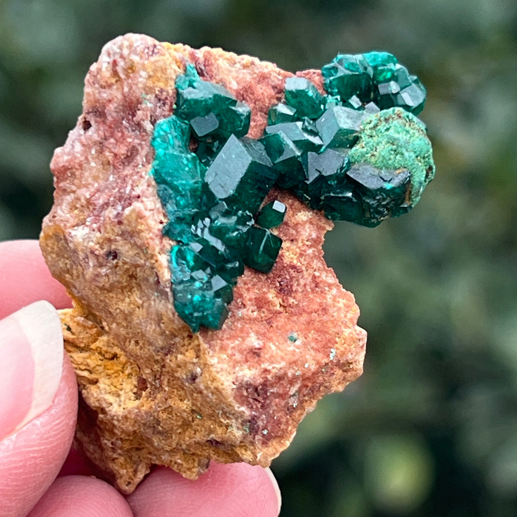 Dioptaz cluster din Congo model 7, pietre semipretioase - druzy.ro 4 