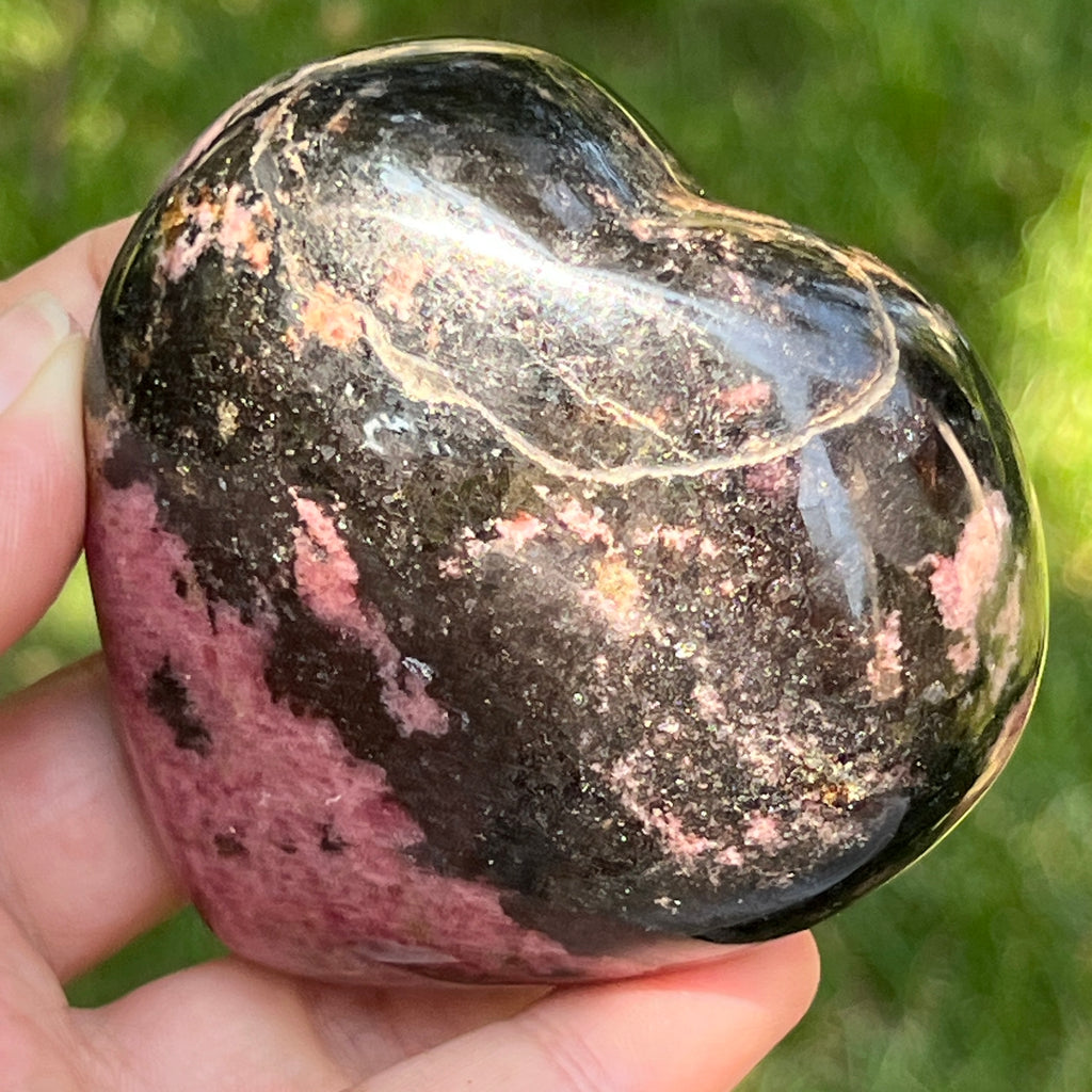 Inima rodonit Madagascar | Model 4, pietre semipretioase - druzy.ro 5 