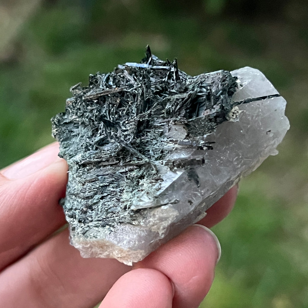 Cluster egirin mini cuart fumuriu/negru Zomba m5, pietre semipretioase - druzy.ro 2 