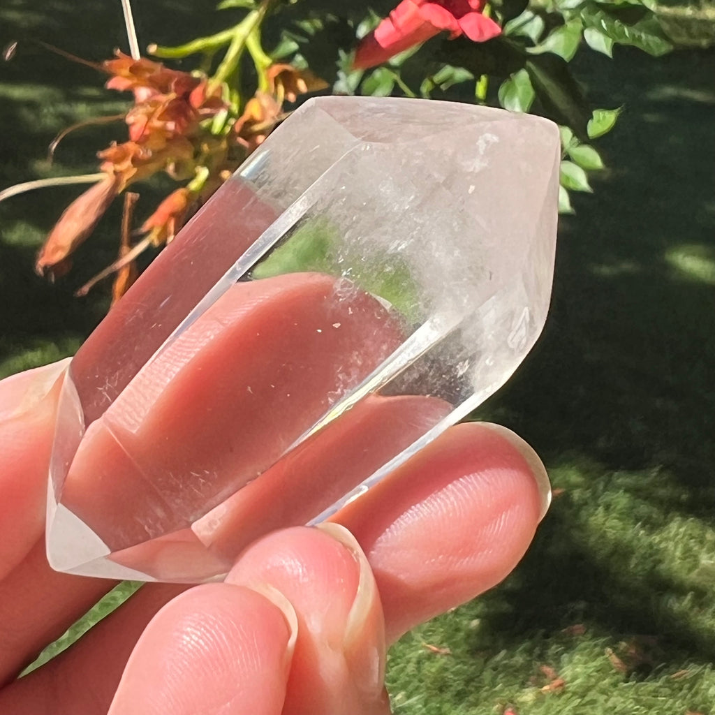 Dublu varf cristal de stanca/cuart incolor model mini11, pietre semipretioase - druzy.ro 3