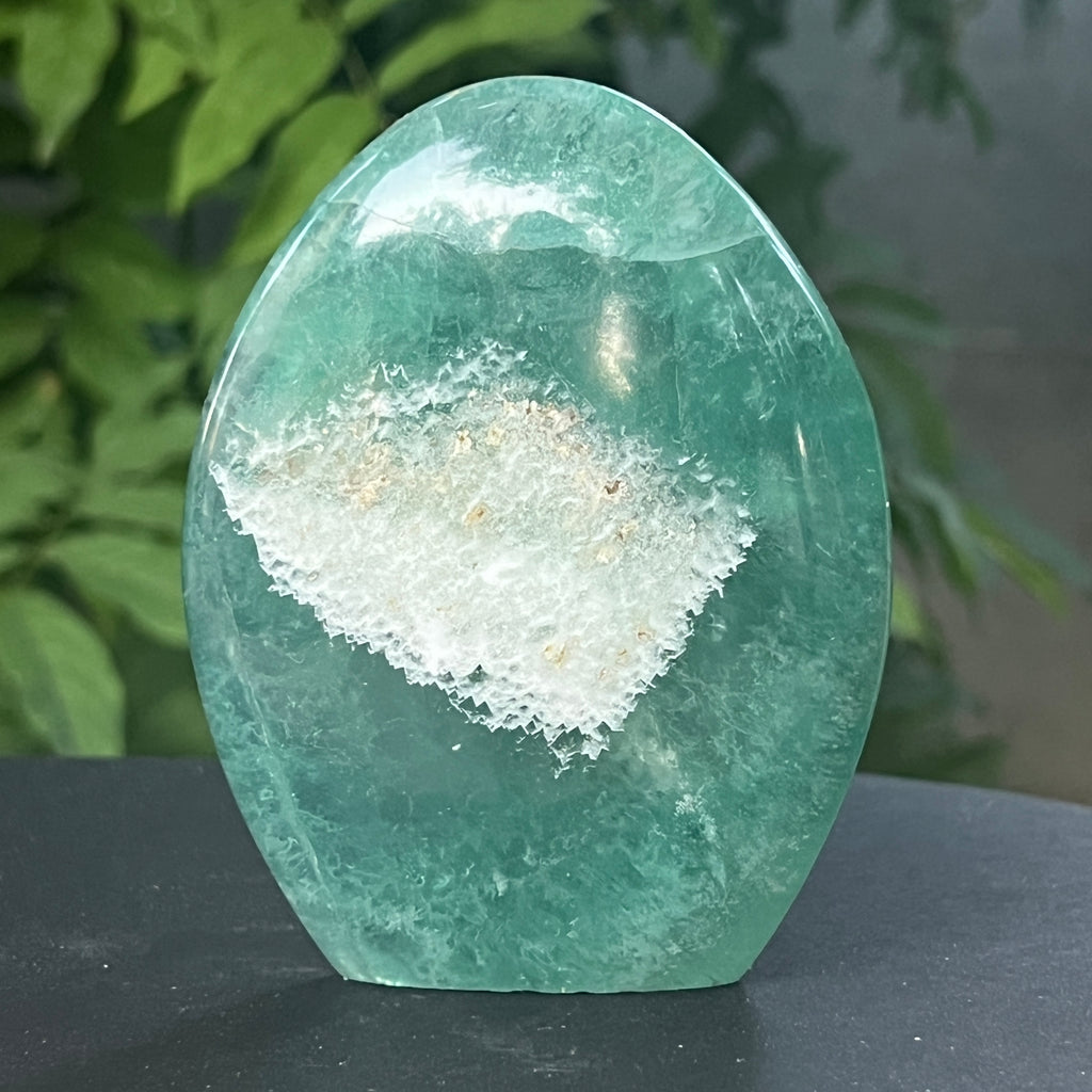Fluorit verde structura forma libera model 6, pietre semipretioase - druzy.ro 1 