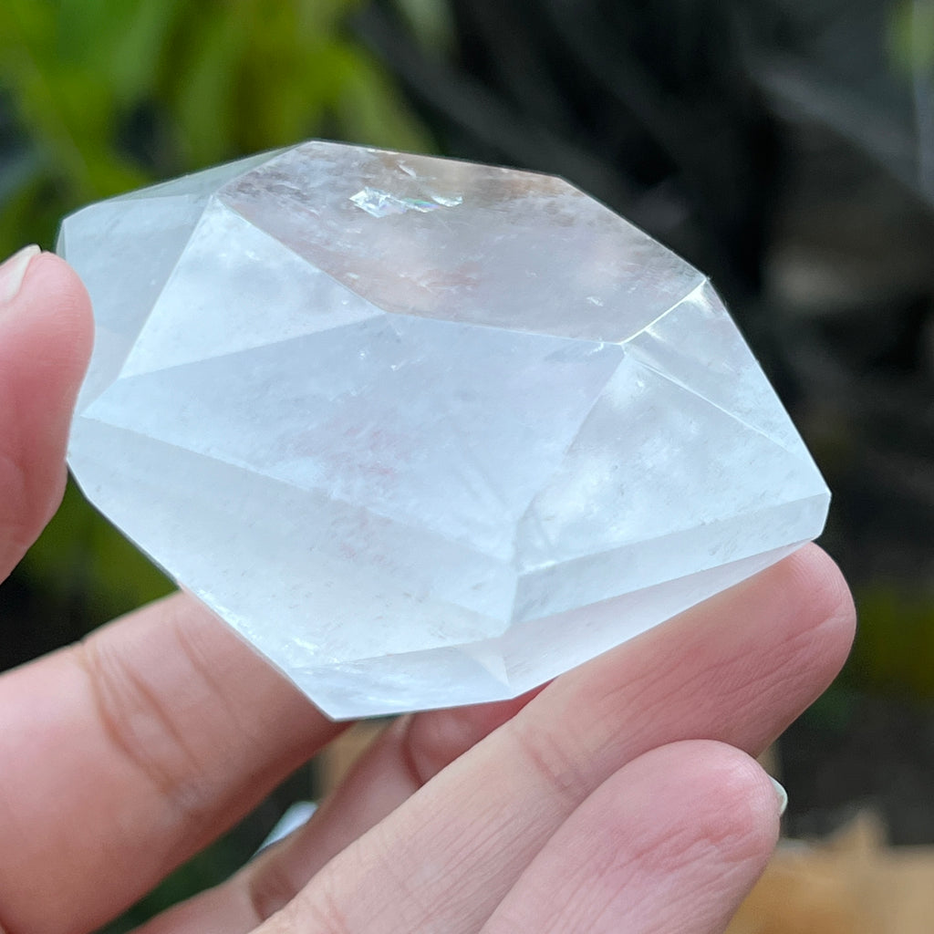 Cuart forma diamant cristal de stanca/cuart incolor model 9 A, pietre semipretioase - druzy.ro 6 