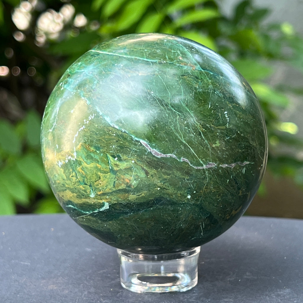 Sfera verdit (jad african) m1, pietre semipretioase - druzy.ro 4 