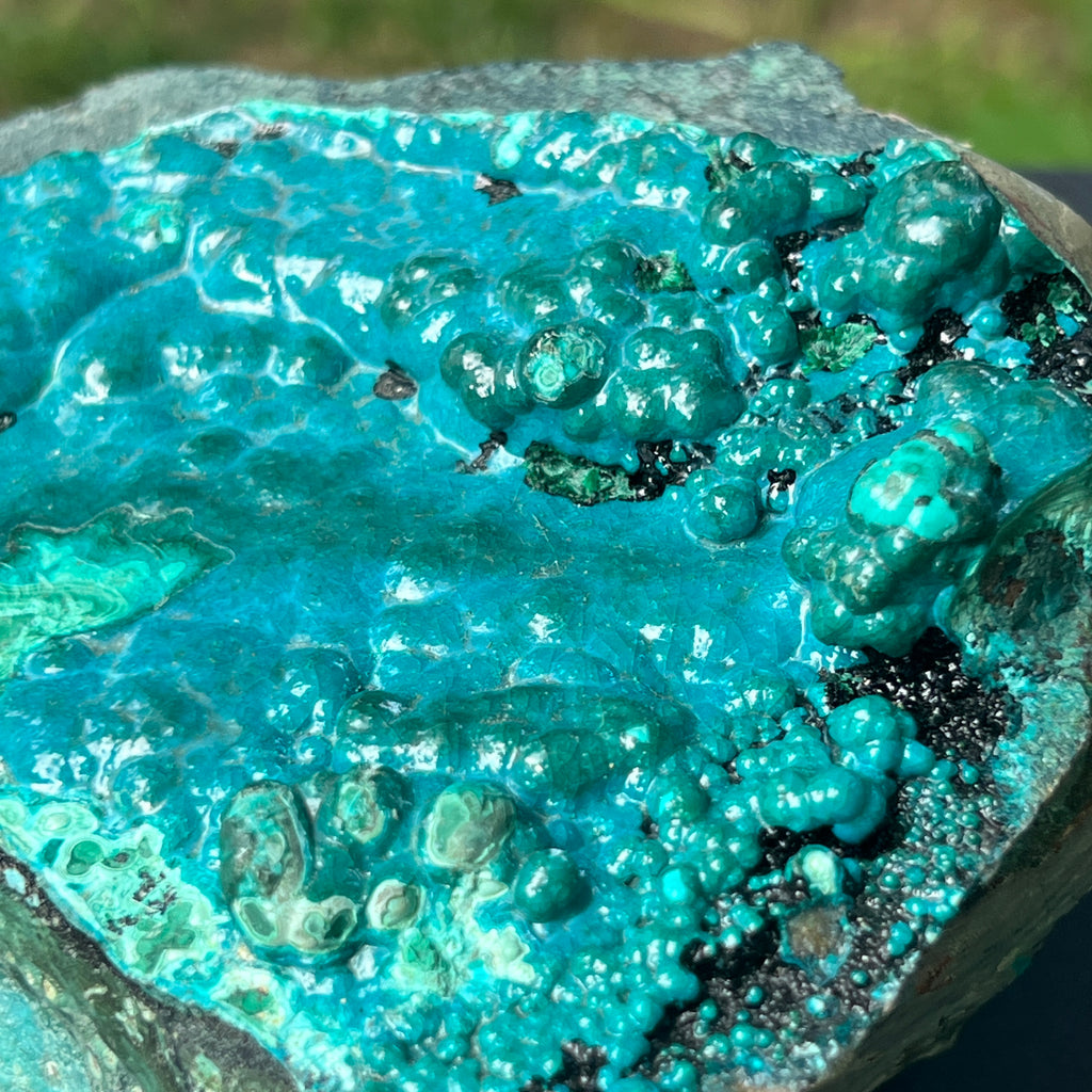 Cluster XL crisocola botrioidala piatra bruta model 2, pietre semipretioase - druzy.ro 5 
