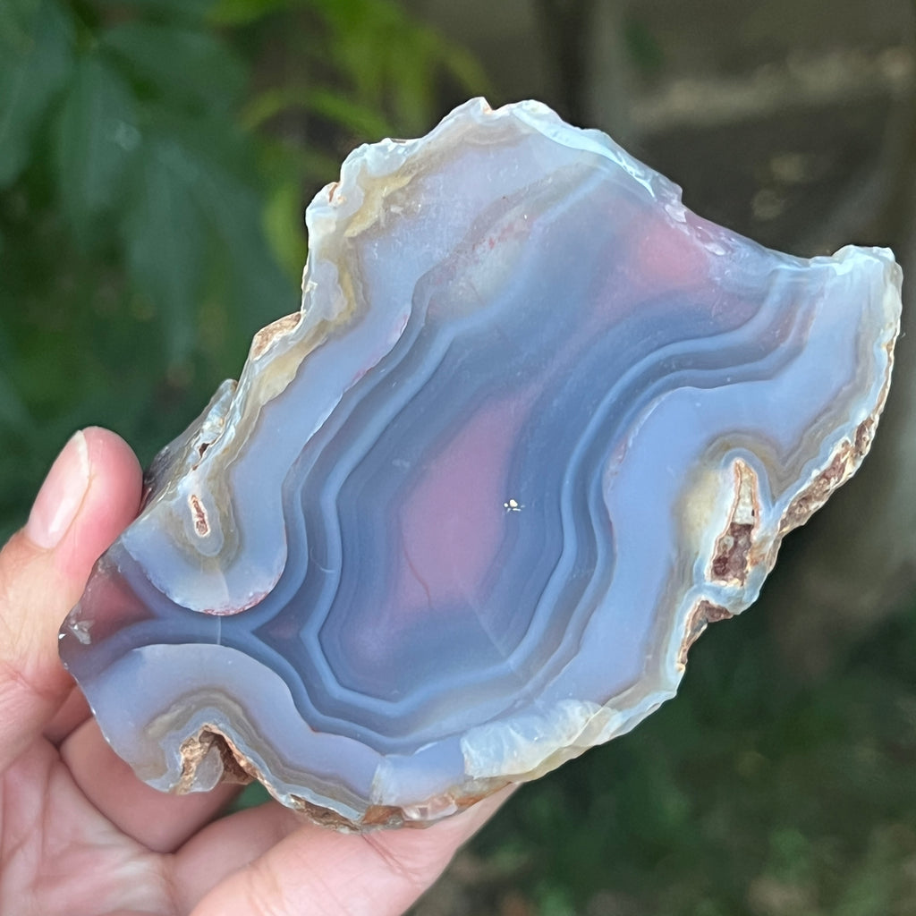Nodul agat de Botswana, agat river, unicat | Model XL3, pietre semipretioase - druzy.ro 1 
