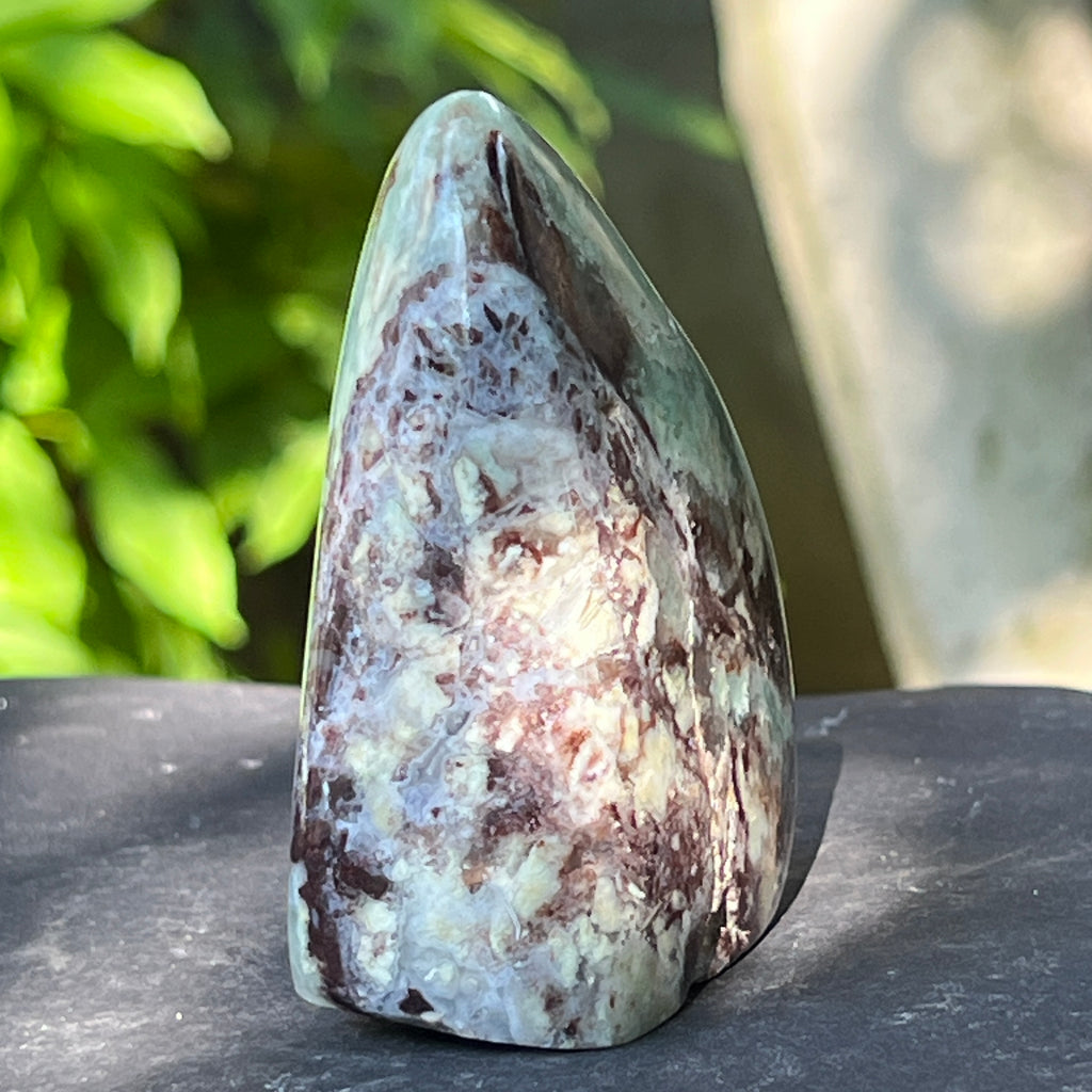 Calcedonie cu crom albastru-verzuie din Zimbabwe -forma libera| Model 3, pietre semipretioase - druzy.ro 4 
