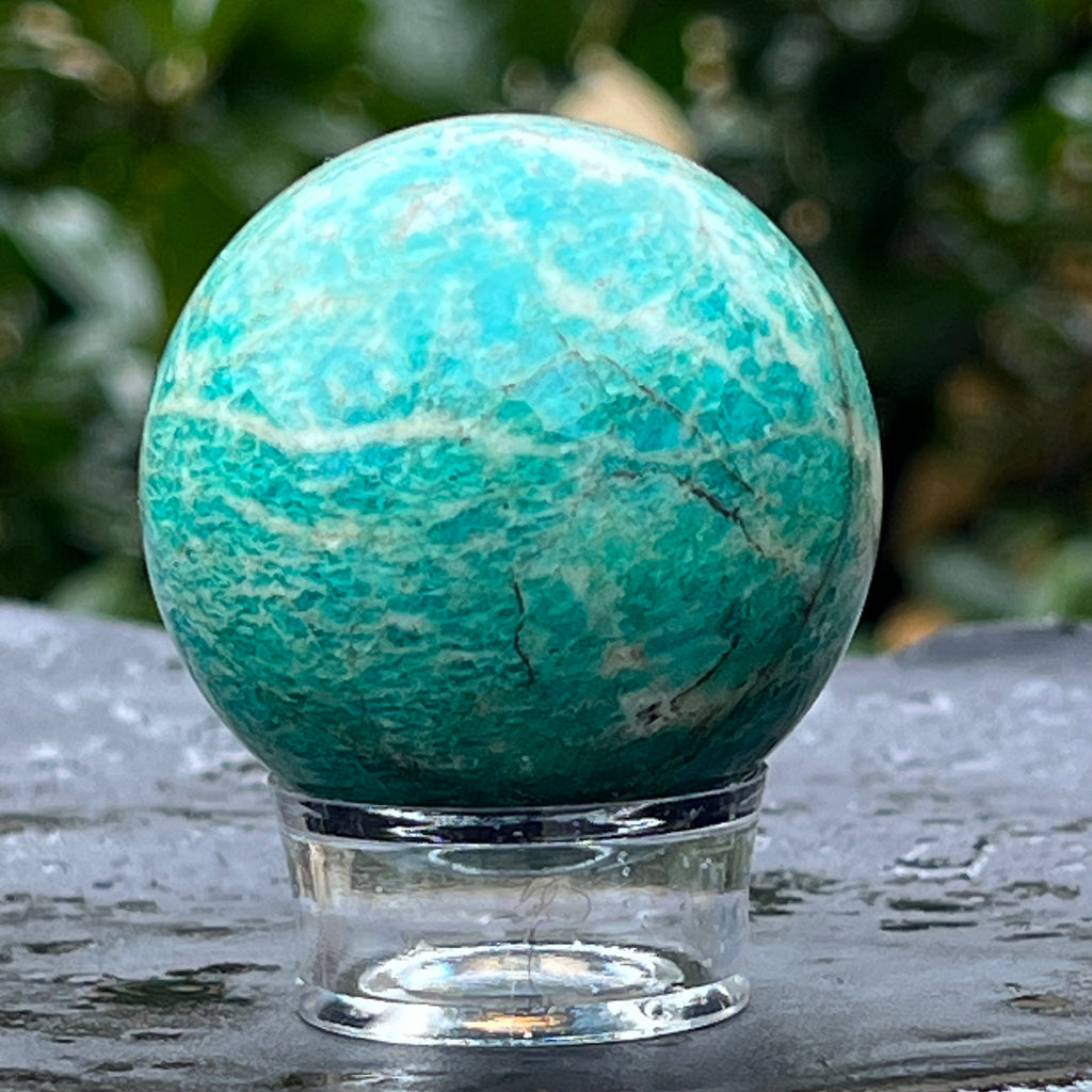 Sfera amazonit din Madagascar model 5, pietre semipretioase - druzy.ro 5 