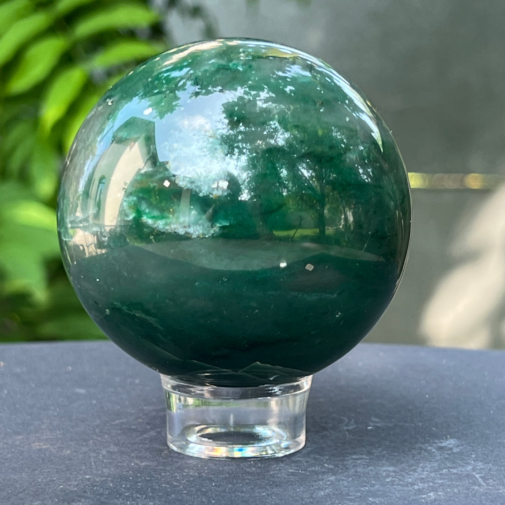 Sfera jad verde m1, pietre semipretioase - druzy.ro 2 