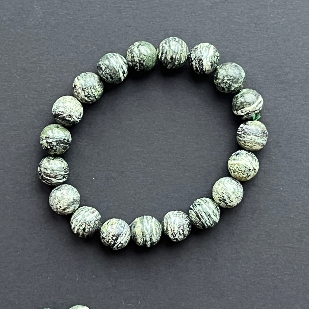 Bratara serpentin 10 mm, pietre semipretioase - druzy.ro 2 