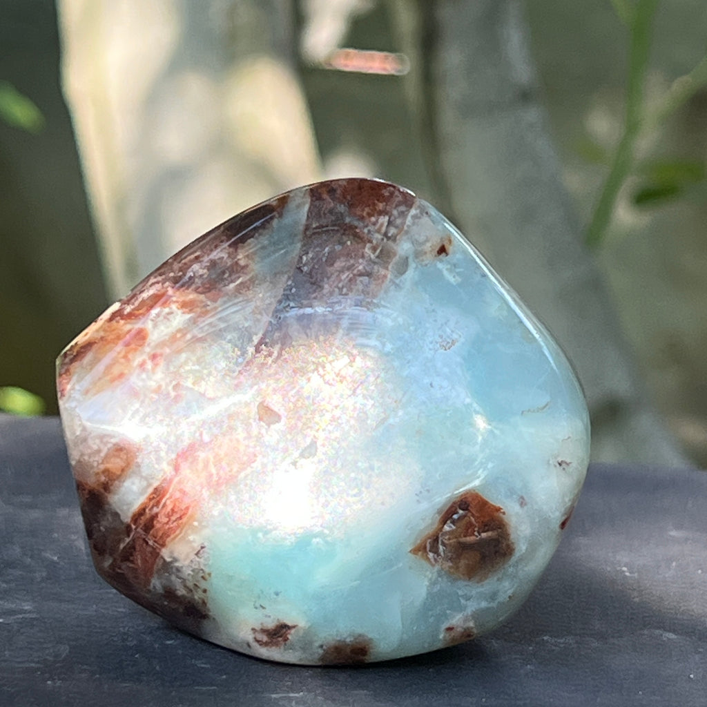Calcedonie cu crom albastru-verzuie din Zimbabwe -forma libera| Model 1, pietre semipretioase - druzy.ro 2 