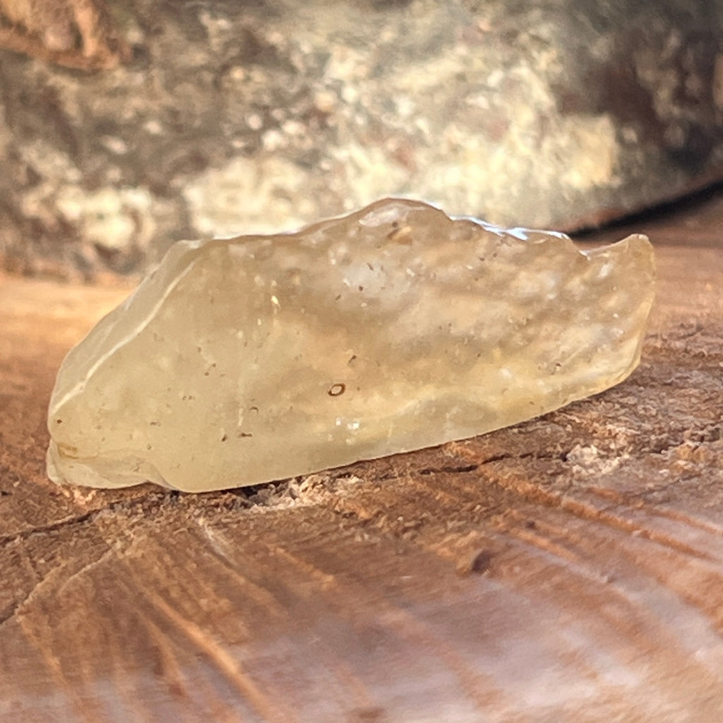Tectita aurie sticla desertului Libia piatra bruta model 10, calitate AAA, pietre semipretioase - druzy.ro 5 