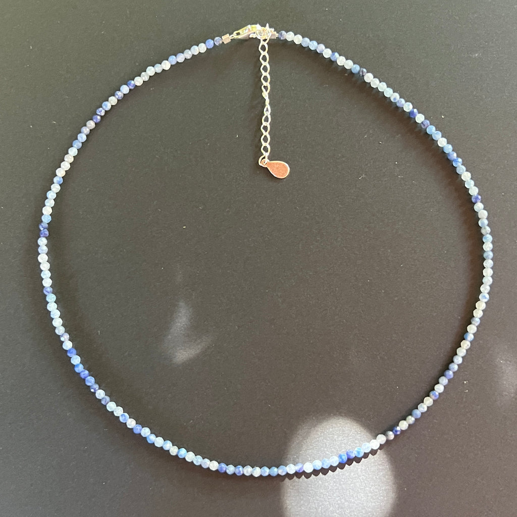 Colier aventurin albastru Luma #45, pietre semipretioase - druzy.ro 1 