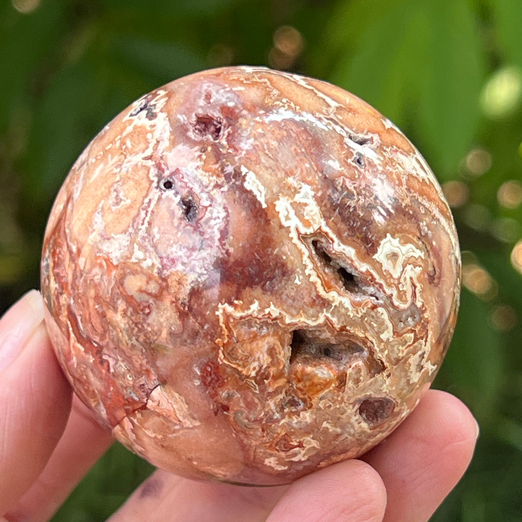 Sfera agat Crazy Lace | Model 10, pietre semipretioase - druzy.ro 10 