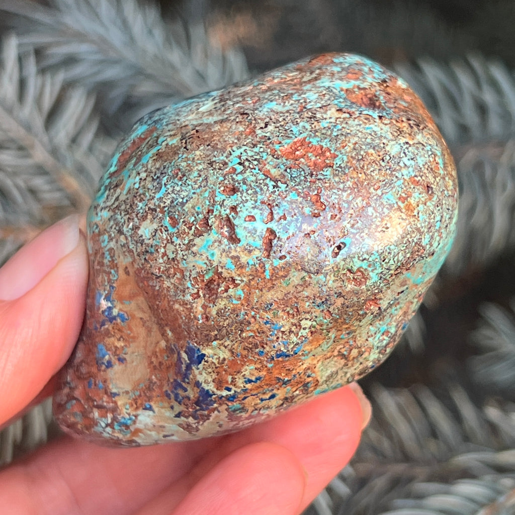 Shattuckite forma libera/palmstone m4, pietre semipretioase - druzy.ro 10 