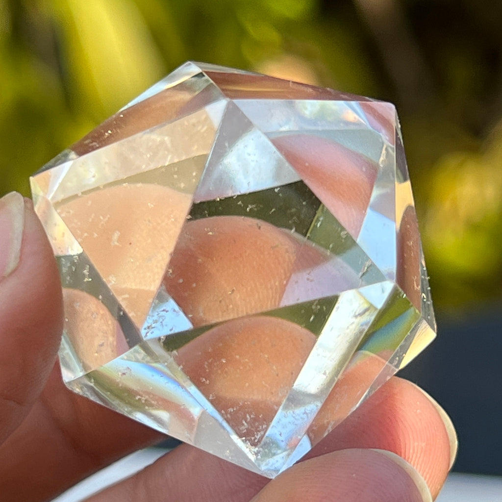 Icosaedru cuart incolor / cristal de stanca m13, pietre semipretioase - druzy.ro 1 