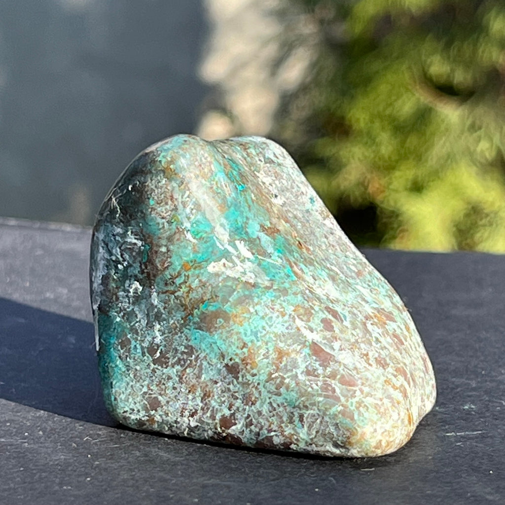 Shattuckite forma libera/palmstone m12, druzy.ro, pietre semipretioase 1