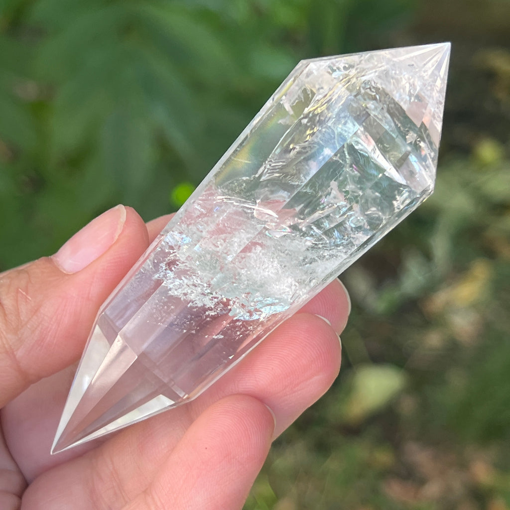 Bagheta cuart vogel, 12 fete, Brazilia model 26, pietre semipretioase - druzy.ro 2 