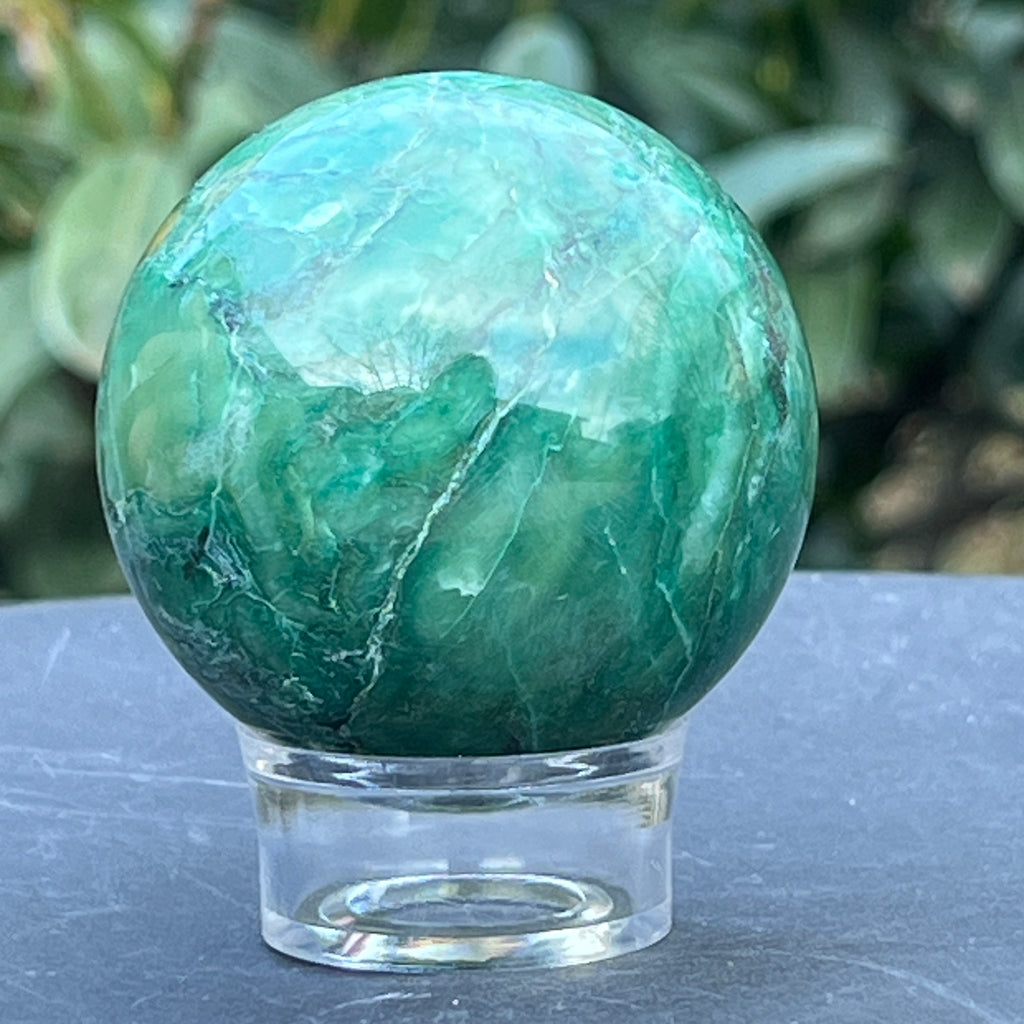 Sfera jad verde nefrit Africa model 3, pietre semipretioase - druzy.ro 2 