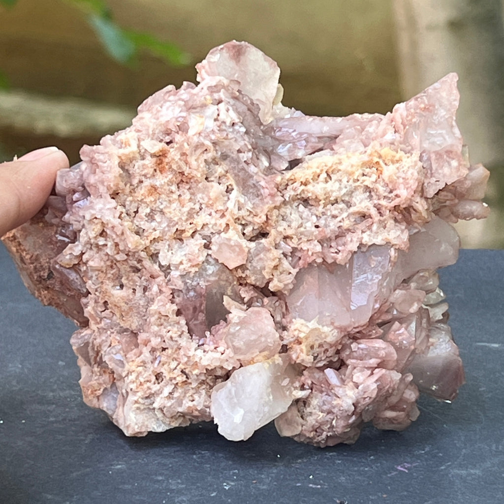 Cluster rosu hematoid din Zimbabwe model 10, pietre semipretioase - druzy.ro 3 