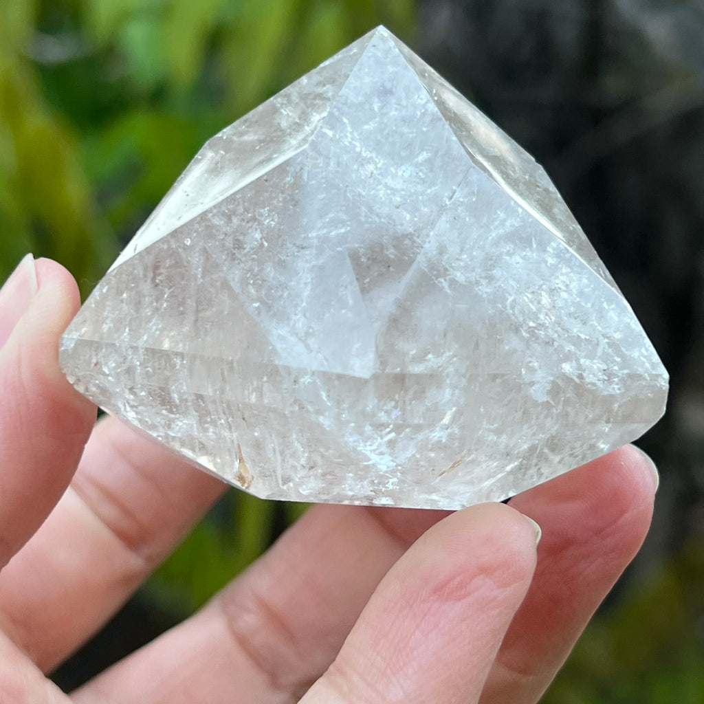 Cuart forma diamant caliate extra, cristal de stanca/cuart incolor m12, pietre semipretioase - druzy.ro 6 