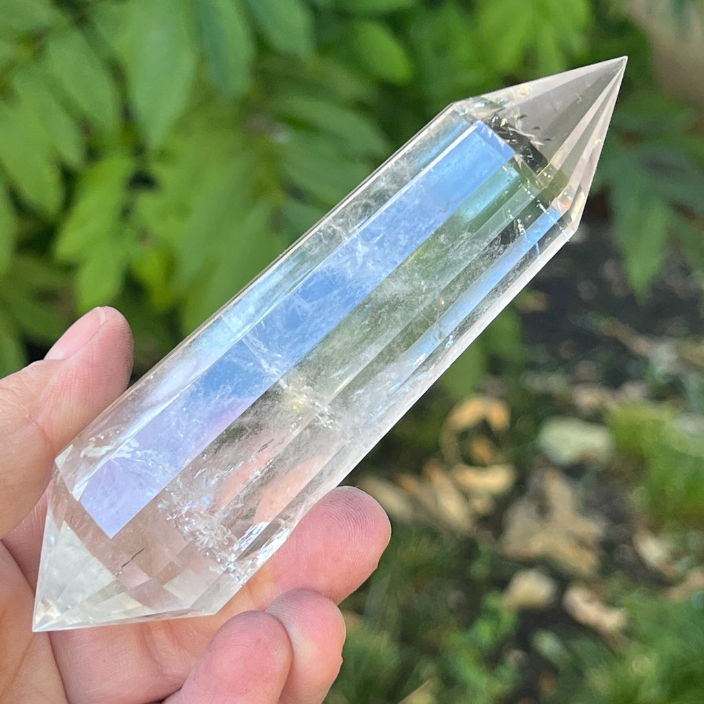 Bagheta cuart vogel, 12 fete, Brazilia model 14, pietre semipretioase - druzy.ro 2 