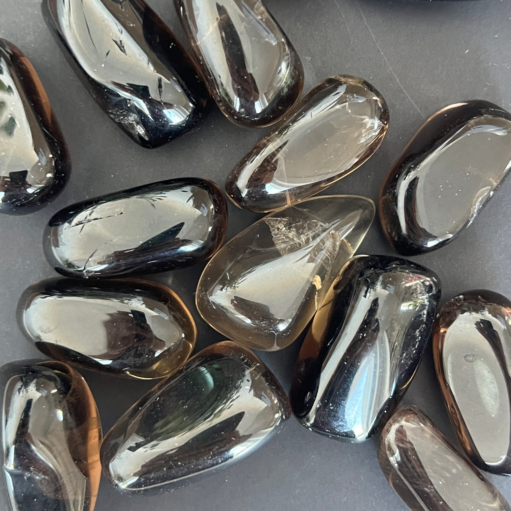 Cuart fumuriu piatra rulata mini, pietre semipretioase - druzy.ro 2 