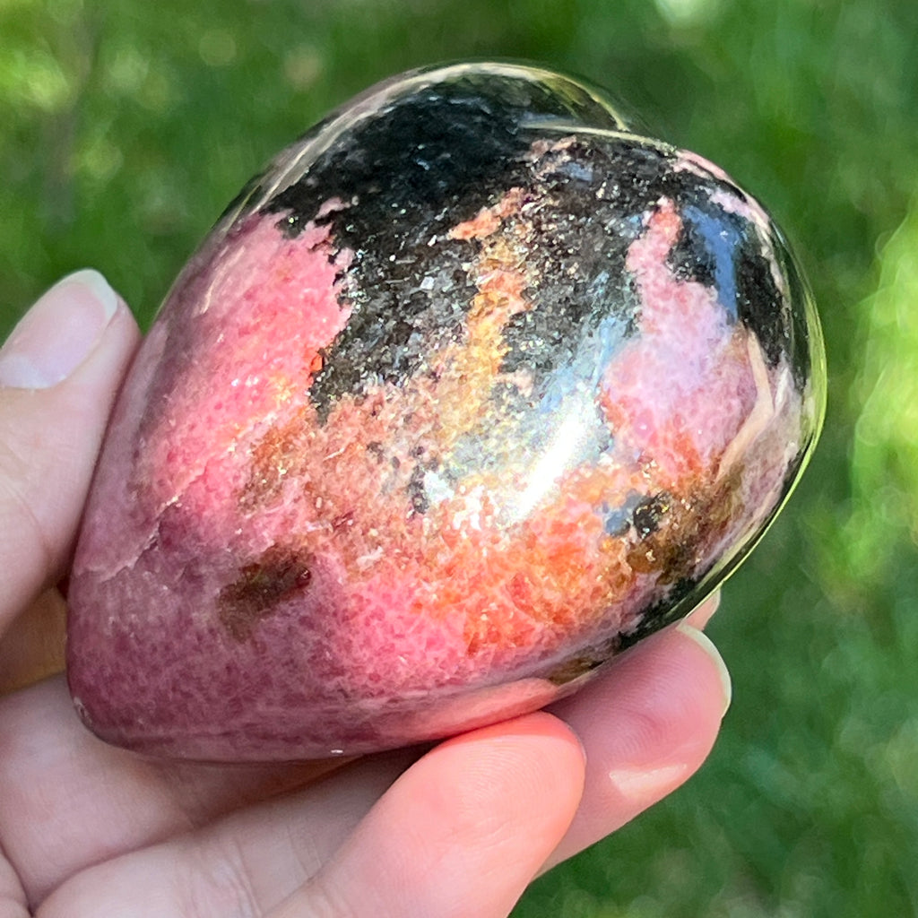 Inima rodonit Madagascar | Model 4, pietre semipretioase - druzy.ro 3 