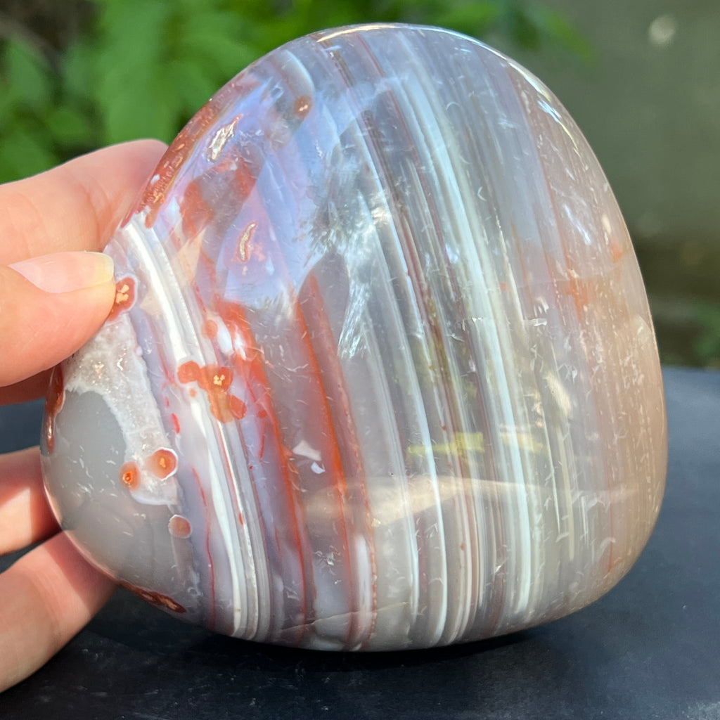 Nodul agat de Botswana, agat river, unicat | Model XL1, pietre semipretioase - druzy.ro 1 