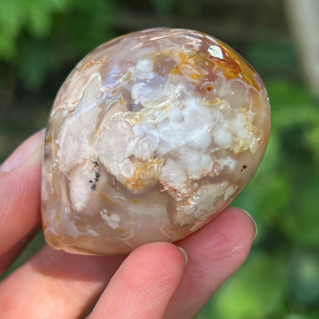 Inima agat coral floare rosu m1, pietre semipretioase - druzy.ro 3 