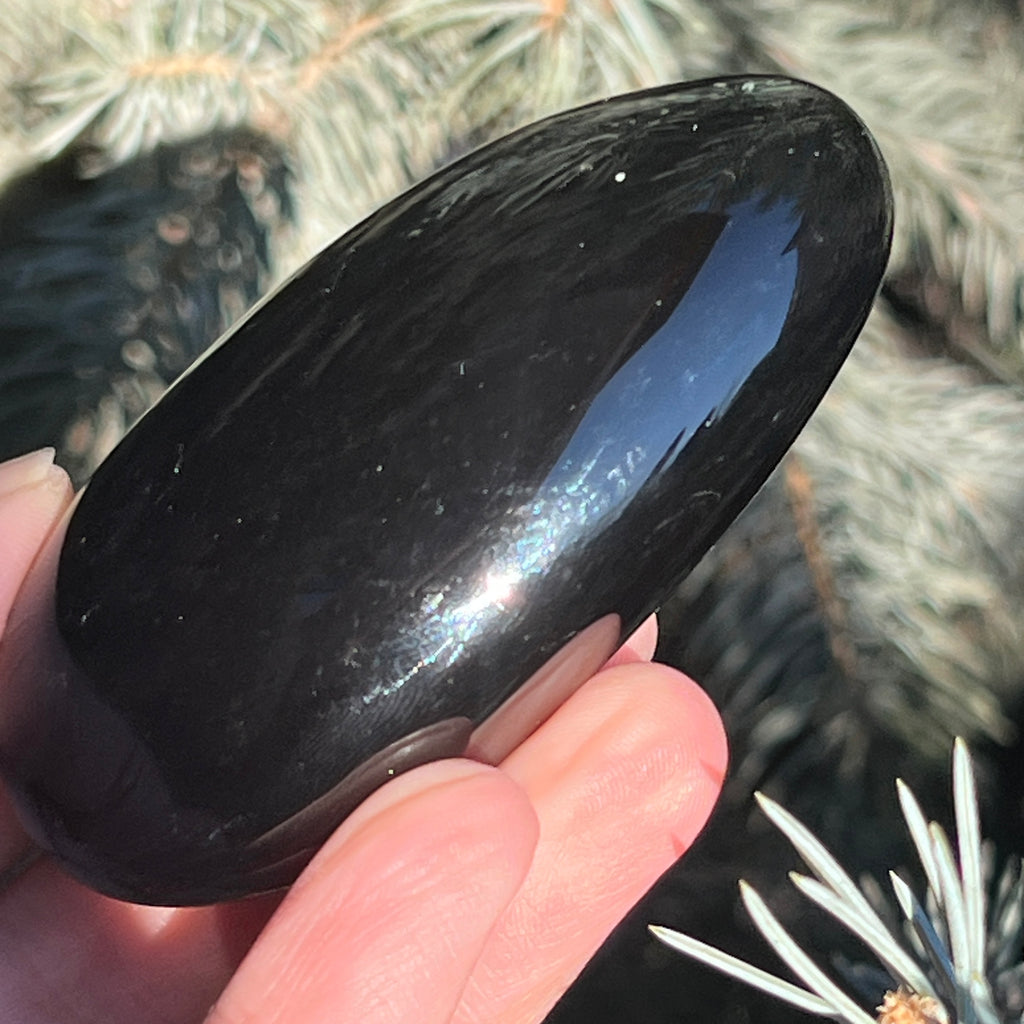 Obsidian curcubeu palmstone L model 9, pietre semipretioase - druzy.ro 13 