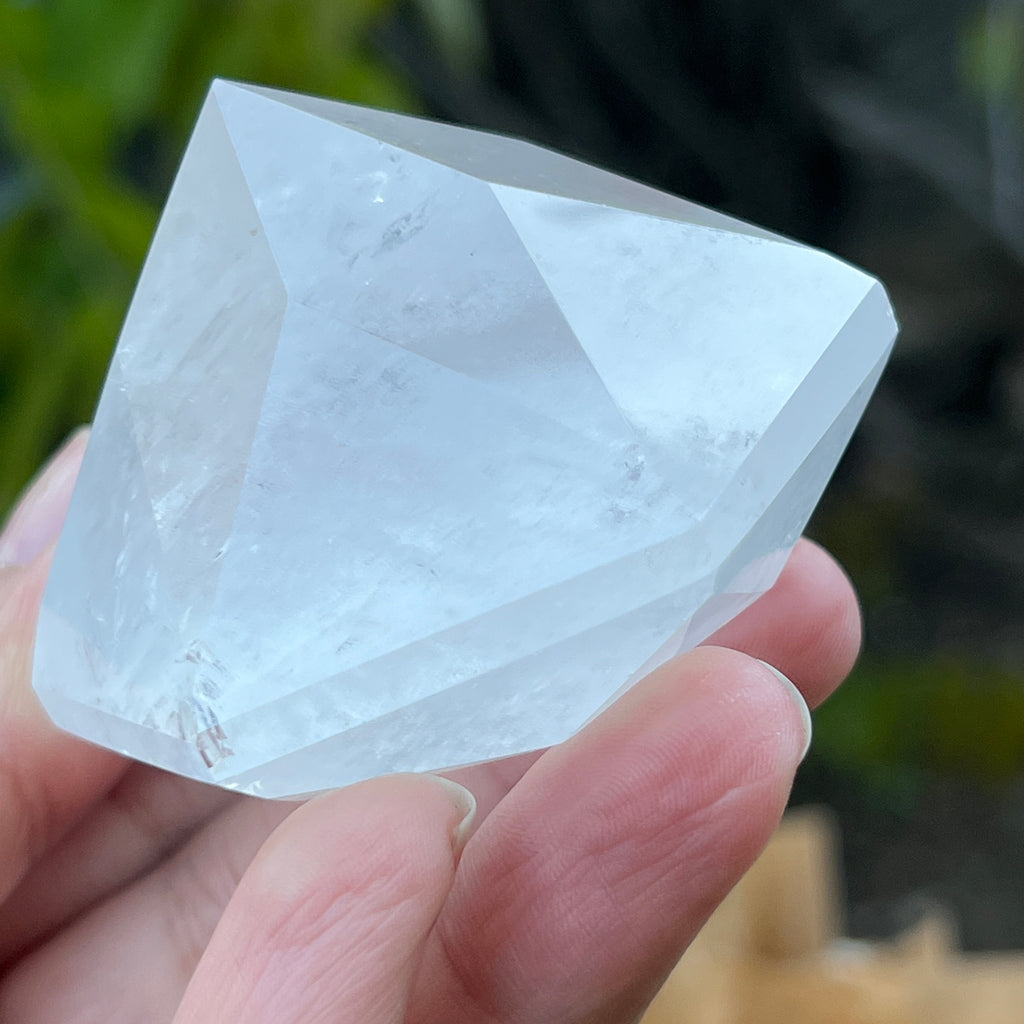 Cuart forma diamant cristal de stanca/cuart incolor model 9 A, pietre semipretioase - druzy.ro 8 