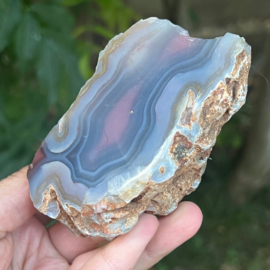 Nodul agat de Botswana, agat river, unicat | Model XL3, pietre semipretioase - druzy.ro 5 